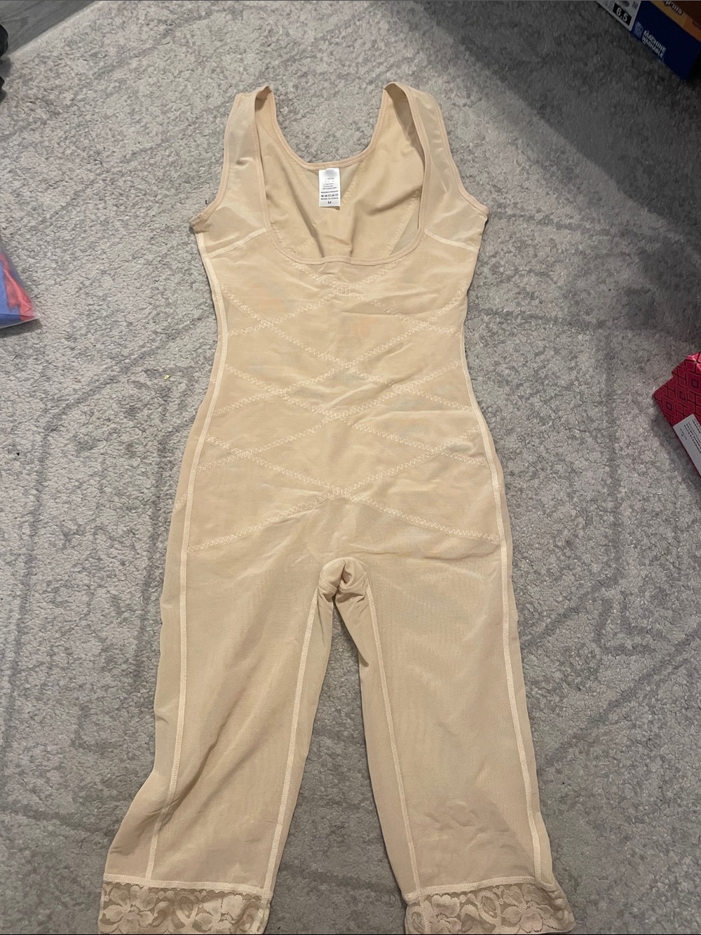 Kids Beige One-Piece Bodysuit Shaping Romper